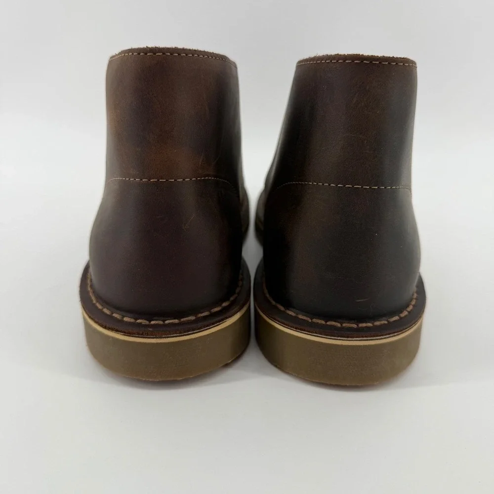 Clarks Chukka‎ Boots Mens 7.5 Brown Shepton Beeswax Leather Desert Ankle Boots
